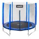 Батут Atleto 183 см с двойными ногами с сеткой синий