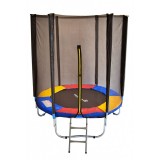 Батут Just Fun 183см (6FT) Multicolor с внешней сеткой